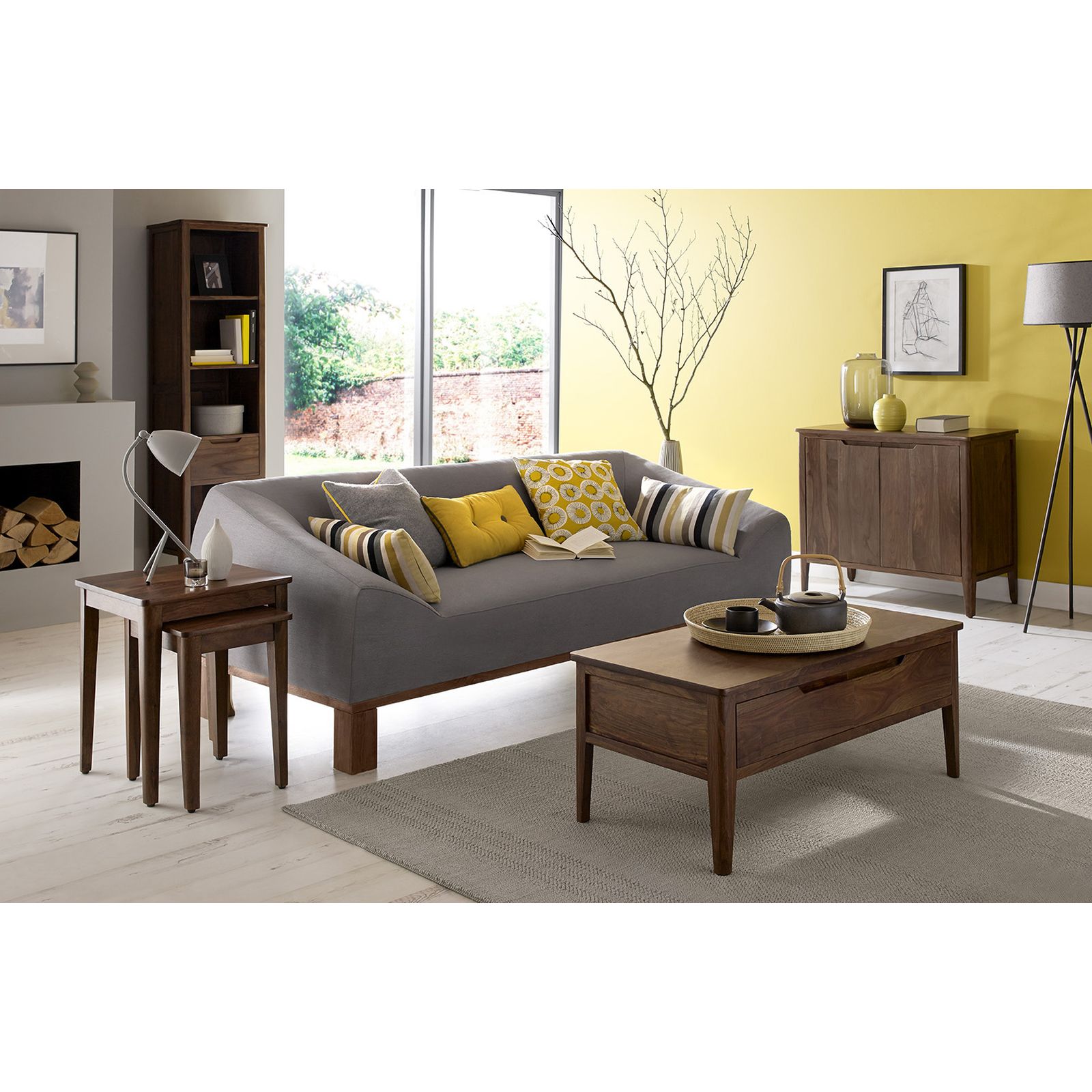 Telford solid oak furniture small glazed bookcase with drawer eBay