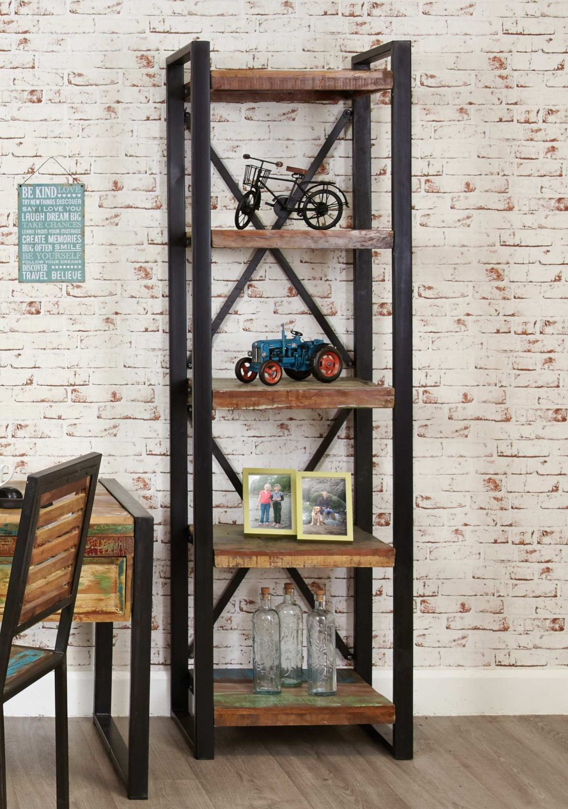 Agra Reclaimed Wood Furniture Alcove Open Living Room Office